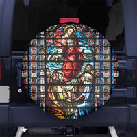 Happy Ascension Day Spare Tire Cover Faith and Religion Stained Glass Windows
