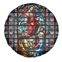 Happy Ascension Day Spare Tire Cover Faith and Religion Stained Glass Windows