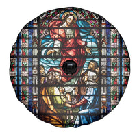 Happy Ascension Day Spare Tire Cover Faith and Religion Stained Glass Windows