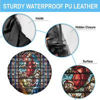 Happy Ascension Day Spare Tire Cover Faith and Religion Stained Glass Windows