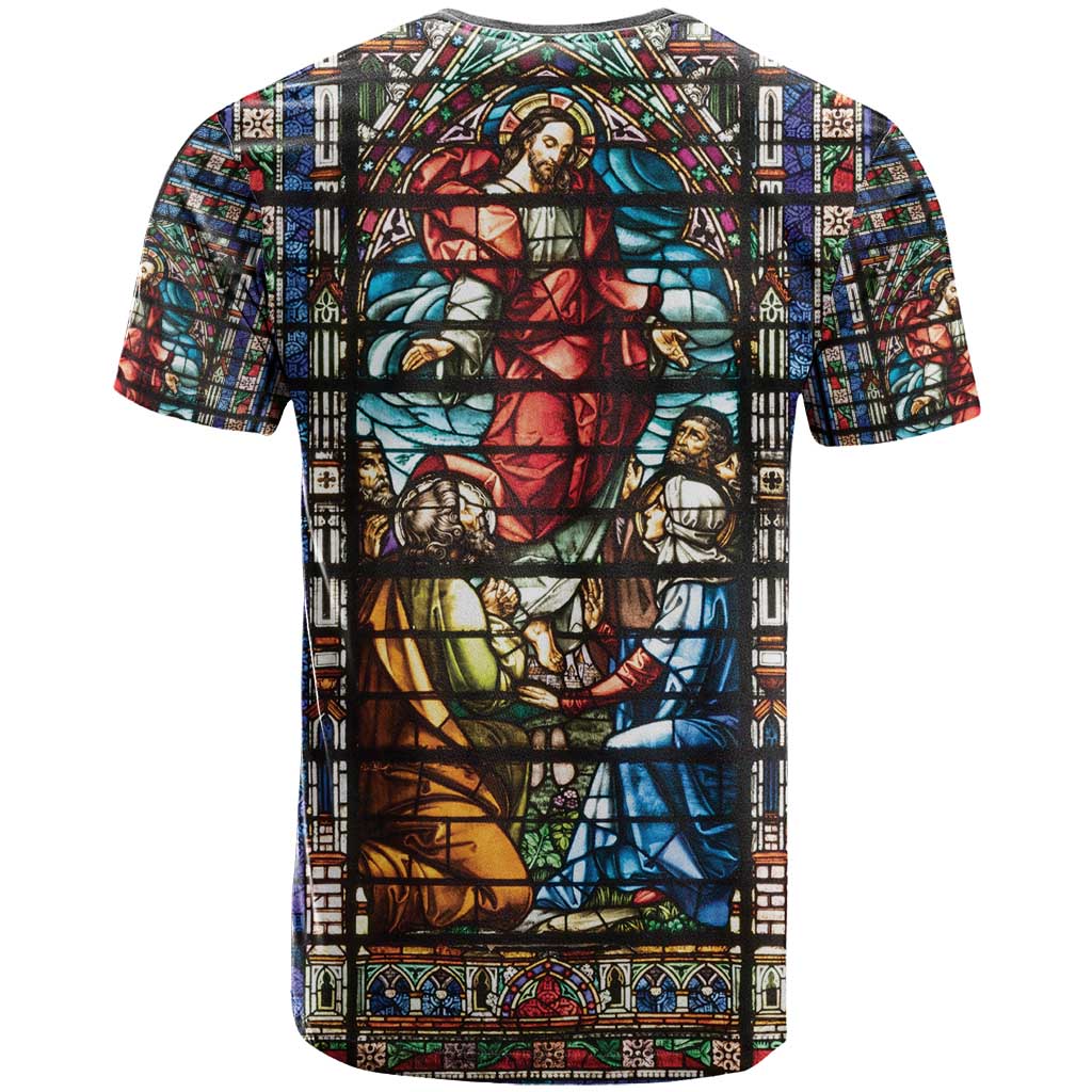 Happy Ascension Day T Shirt Faith and Religion Stained Glass Windows