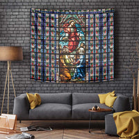 Happy Ascension Day Tapestry Faith and Religion Stained Glass Windows