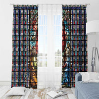 Happy Ascension Day Window Curtain Faith and Religion Stained Glass Windows