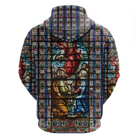 Happy Ascension Day Zip Hoodie Faith and Religion Stained Glass Windows