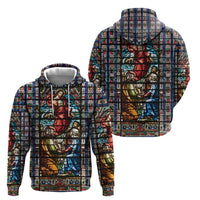 Happy Ascension Day Zip Hoodie Faith and Religion Stained Glass Windows