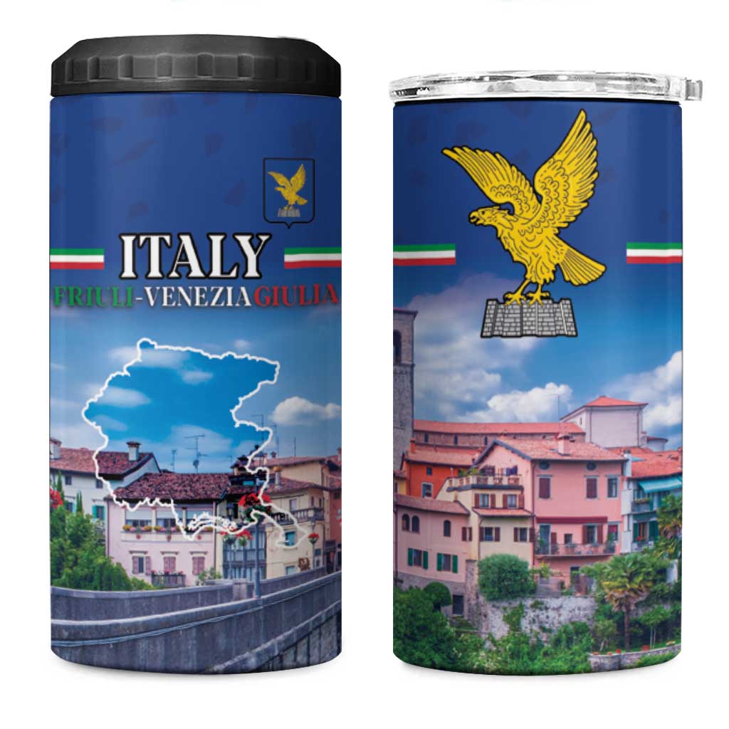 Friuli-Venezia Giulia Italy 4 in 1 Can Cooler Tumbler Cividale del Friuli