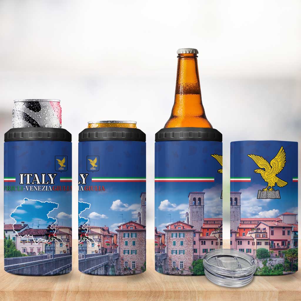Friuli-Venezia Giulia Italy 4 in 1 Can Cooler Tumbler Cividale del Friuli