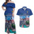 Friuli-Venezia Giulia Italy Couples Matching Off Shoulder Maxi Dress and Hawaiian Shirt Cividale del Friuli