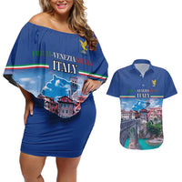 Friuli-Venezia Giulia Italy Couples Matching Off Shoulder Short Dress and Hawaiian Shirt Cividale del Friuli
