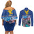 Friuli-Venezia Giulia Italy Couples Matching Off Shoulder Short Dress and Long Sleeve Button Shirt Cividale del Friuli