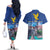 Friuli-Venezia Giulia Italy Couples Matching Off The Shoulder Long Sleeve Dress and Hawaiian Shirt Cividale del Friuli