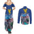 Friuli-Venezia Giulia Italy Couples Matching Summer Maxi Dress and Long Sleeve Button Shirt Cividale del Friuli