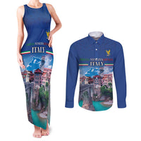 Friuli-Venezia Giulia Italy Couples Matching Tank Maxi Dress and Long Sleeve Button Shirt Cividale del Friuli