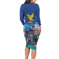 Friuli-Venezia Giulia Italy Family Matching Long Sleeve Bodycon Dress and Hawaiian Shirt Cividale del Friuli