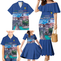 Friuli-Venezia Giulia Italy Family Matching Mermaid Dress and Hawaiian Shirt Cividale del Friuli