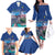 Friuli-Venezia Giulia Italy Family Matching Off The Shoulder Long Sleeve Dress and Hawaiian Shirt Cividale del Friuli