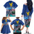 Friuli-Venezia Giulia Italy Family Matching Off The Shoulder Long Sleeve Dress and Hawaiian Shirt Cividale del Friuli