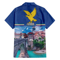 Friuli-Venezia Giulia Italy Family Matching Off The Shoulder Long Sleeve Dress and Hawaiian Shirt Cividale del Friuli