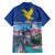 Friuli-Venezia Giulia Italy Family Matching Off The Shoulder Long Sleeve Dress and Hawaiian Shirt Cividale del Friuli