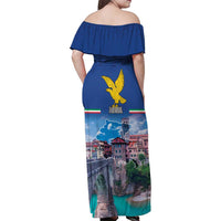 Friuli-Venezia Giulia Italy Family Matching Off Shoulder Maxi Dress and Hawaiian Shirt Cividale del Friuli