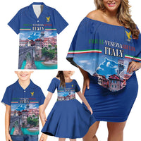 Friuli-Venezia Giulia Italy Family Matching Off Shoulder Short Dress and Hawaiian Shirt Cividale del Friuli