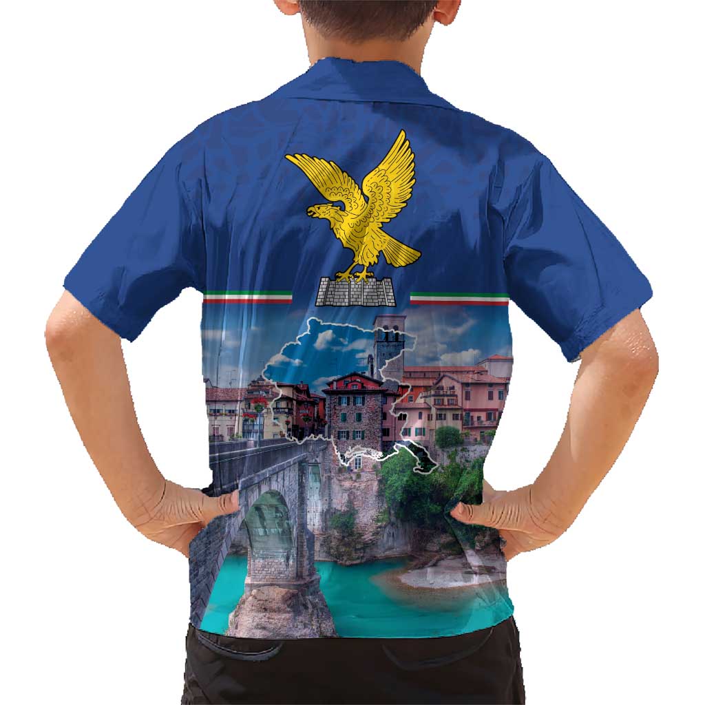 Friuli-Venezia Giulia Italy Family Matching Short Sleeve Bodycon Dress and Hawaiian Shirt Cividale del Friuli