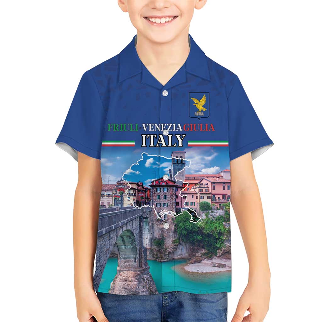 Friuli-Venezia Giulia Italy Kid Hawaiian Shirt Cividale del Friuli