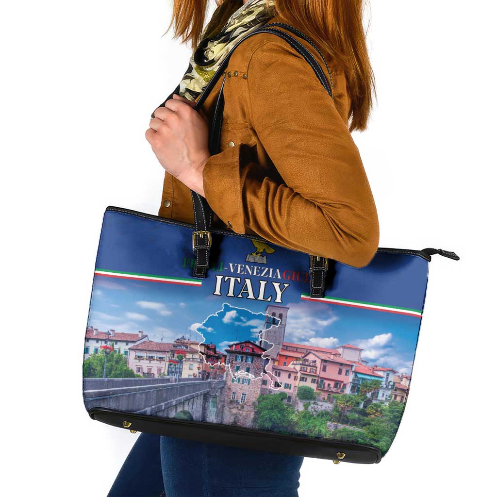 Friuli-Venezia Giulia Italy Leather Tote Bag Cividale del Friuli