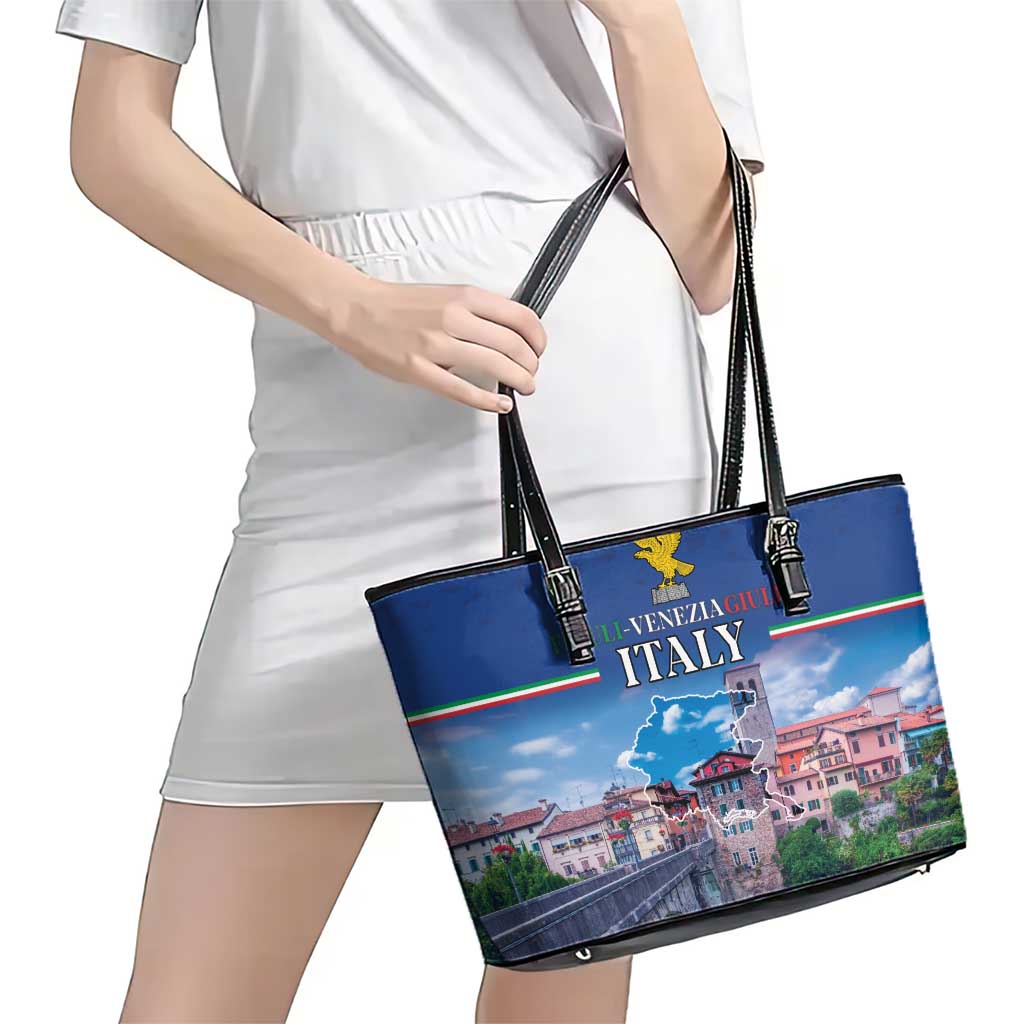 Friuli-Venezia Giulia Italy Leather Tote Bag Cividale del Friuli