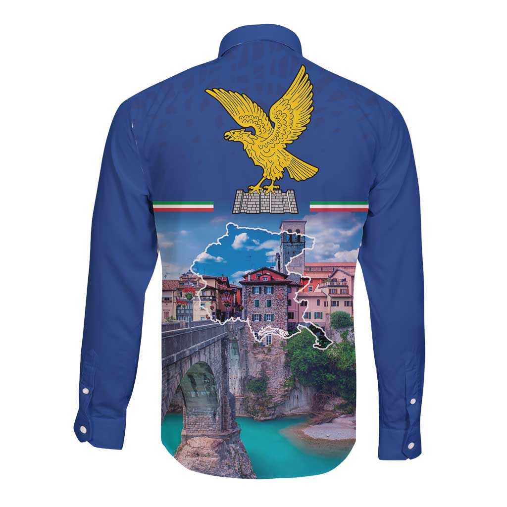 Friuli-Venezia Giulia Italy Long Sleeve Button Shirt Cividale del Friuli