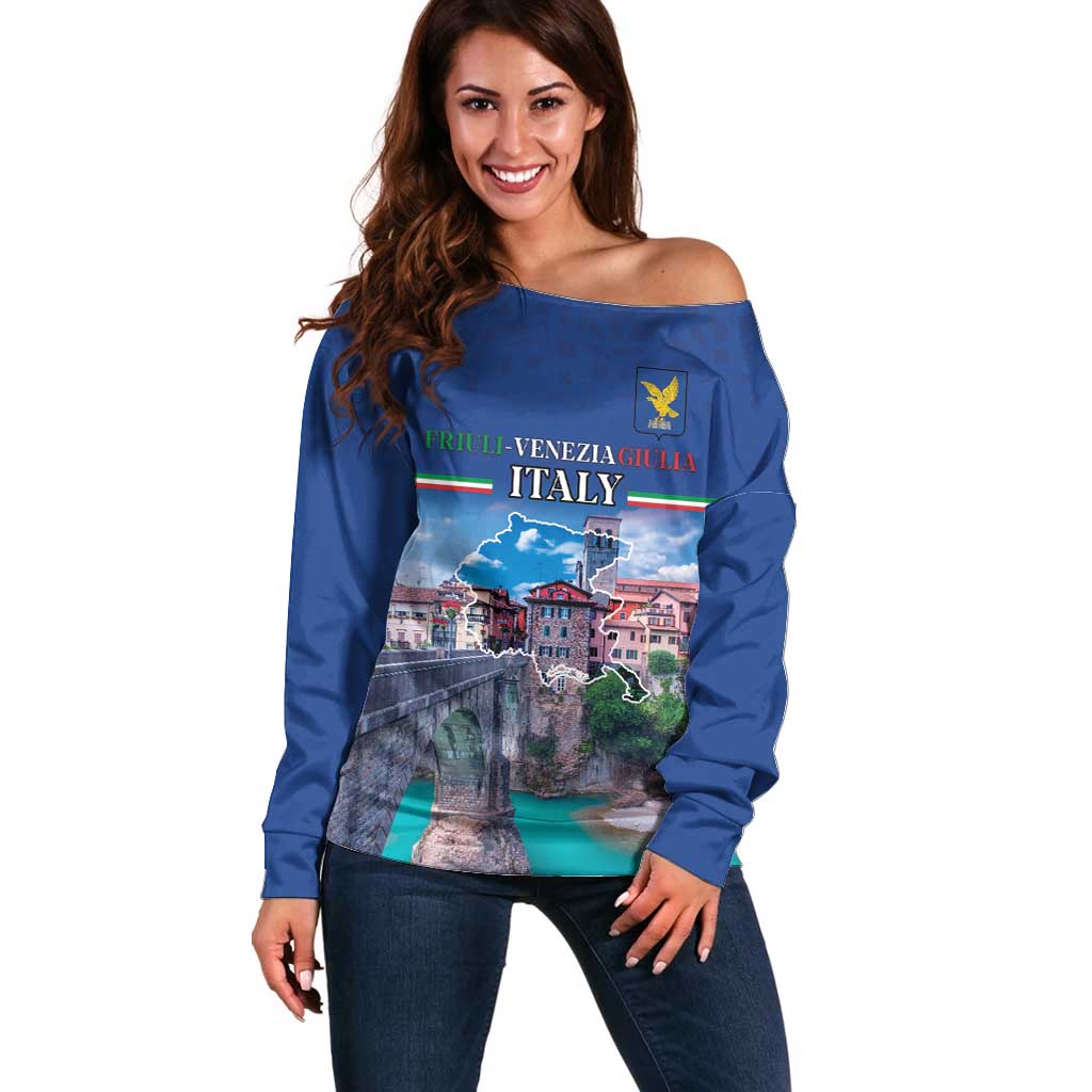 Friuli-Venezia Giulia Italy Off Shoulder Sweater Cividale del Friuli