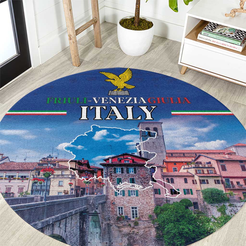 Friuli-Venezia Giulia Italy Round Carpet Cividale del Friuli