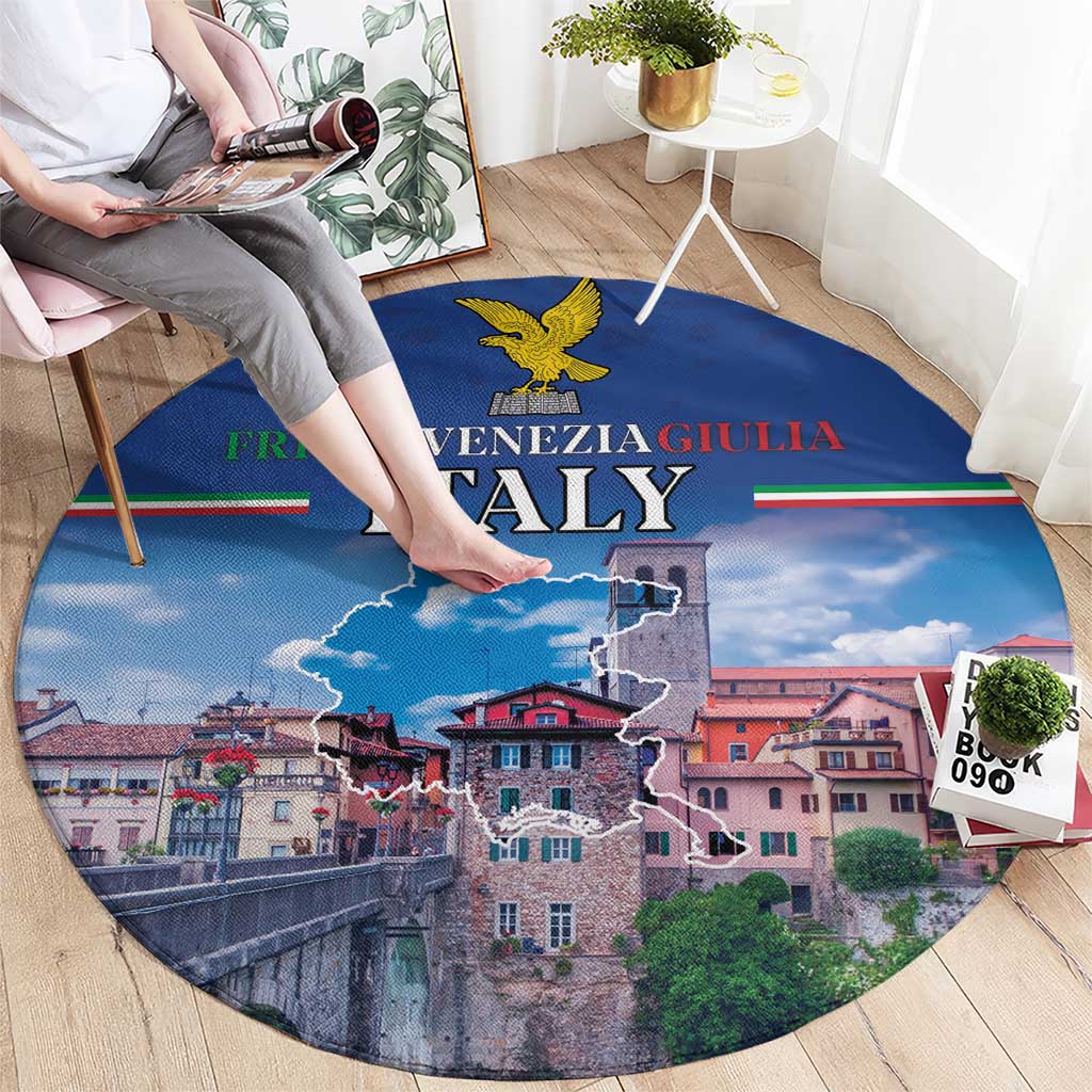 Friuli-Venezia Giulia Italy Round Carpet Cividale del Friuli