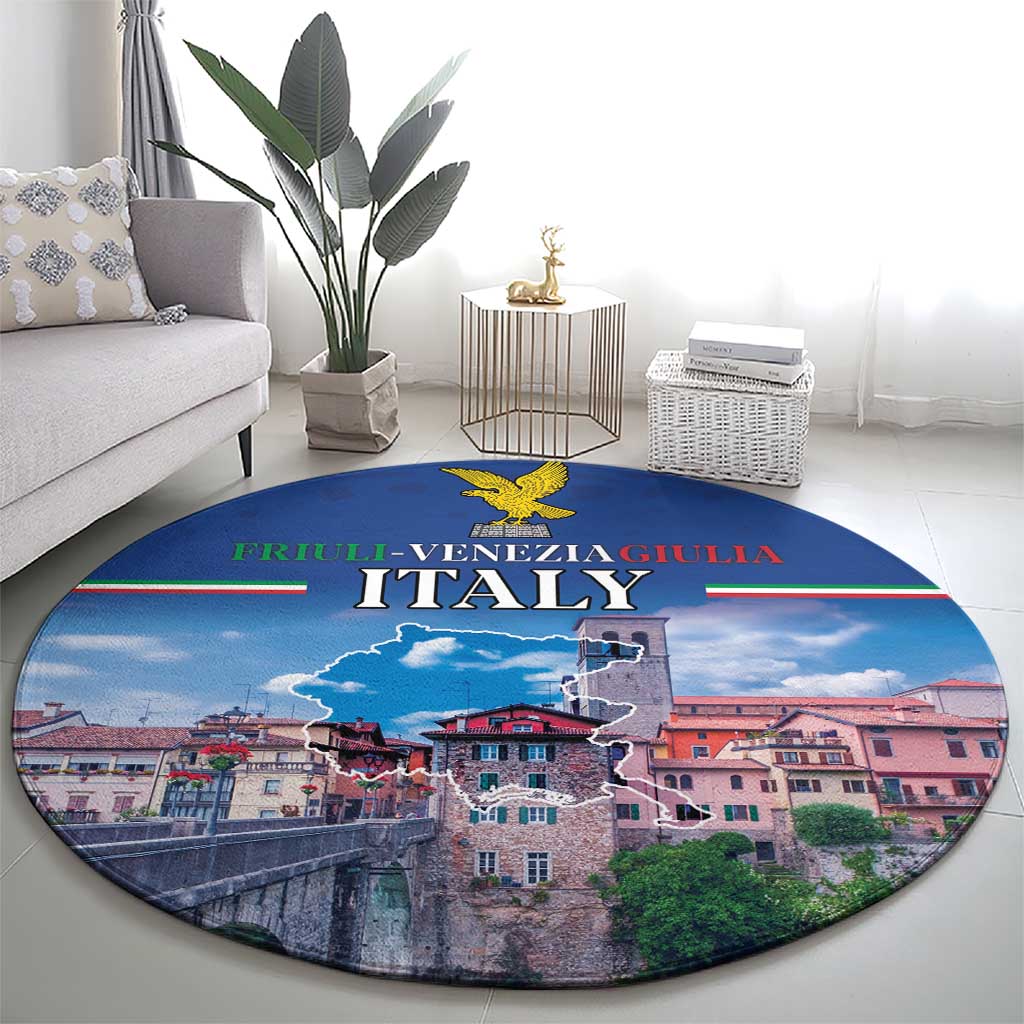 Friuli-Venezia Giulia Italy Round Carpet Cividale del Friuli