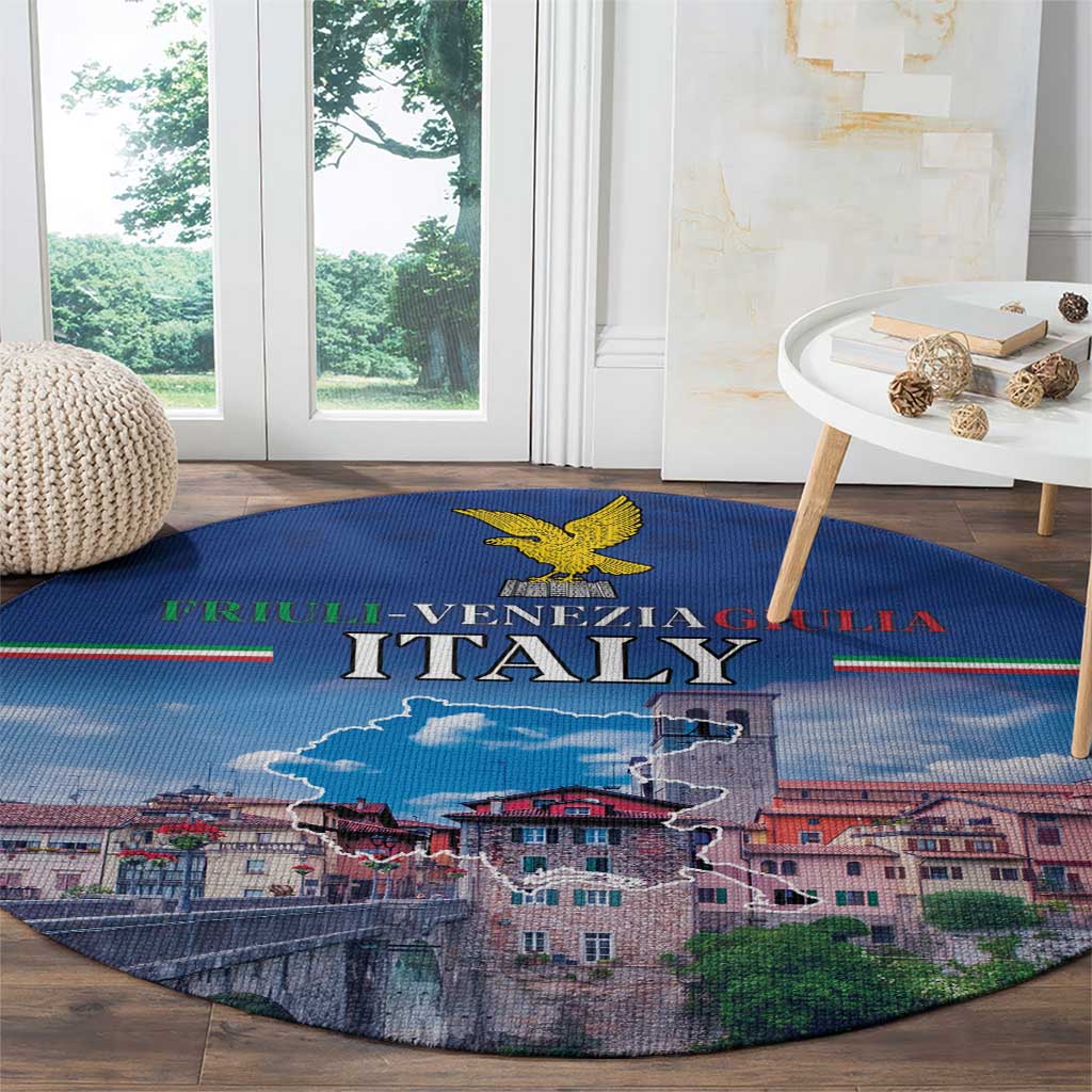 Friuli-Venezia Giulia Italy Round Carpet Cividale del Friuli