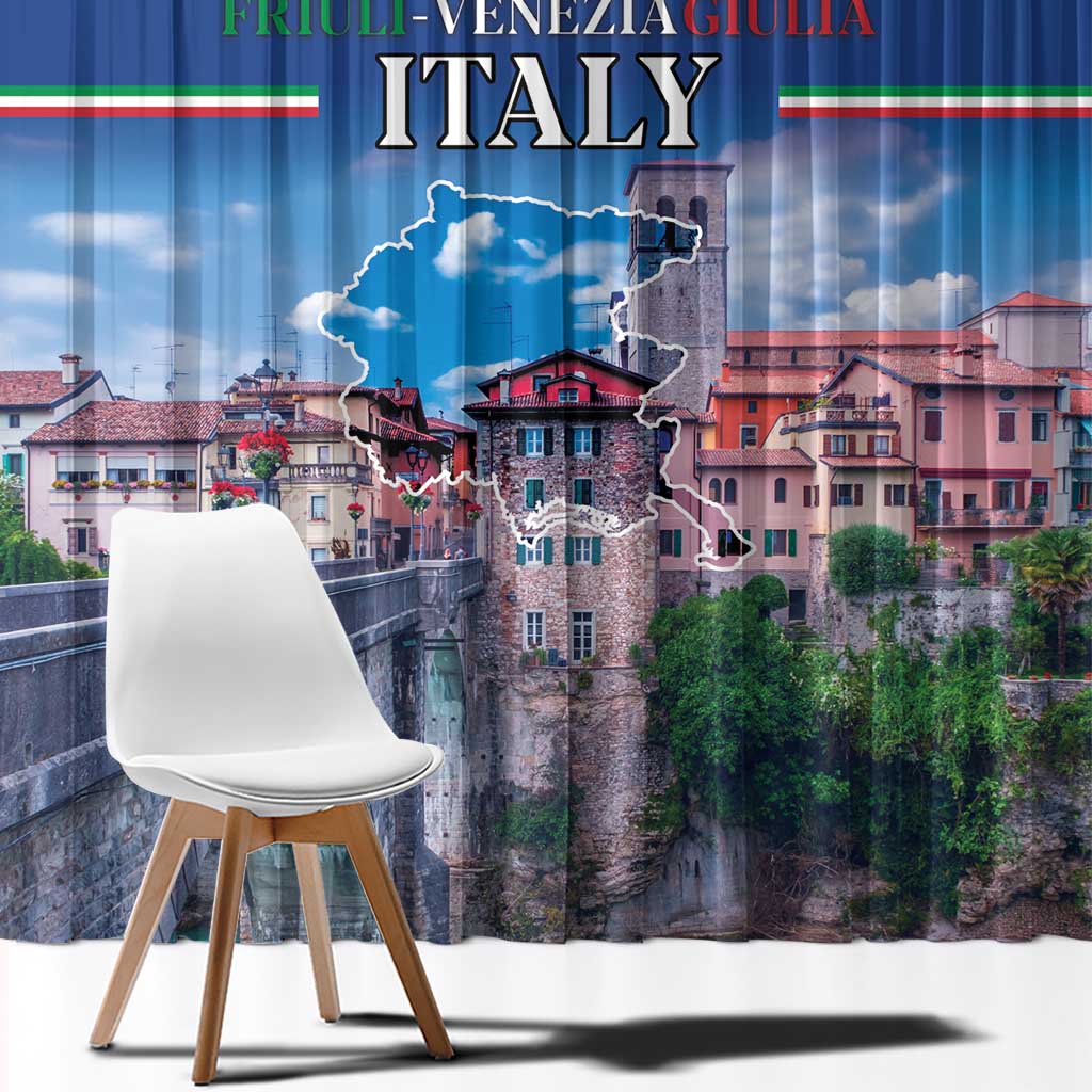 Friuli-Venezia Giulia Italy Window Curtain Cividale del Friuli