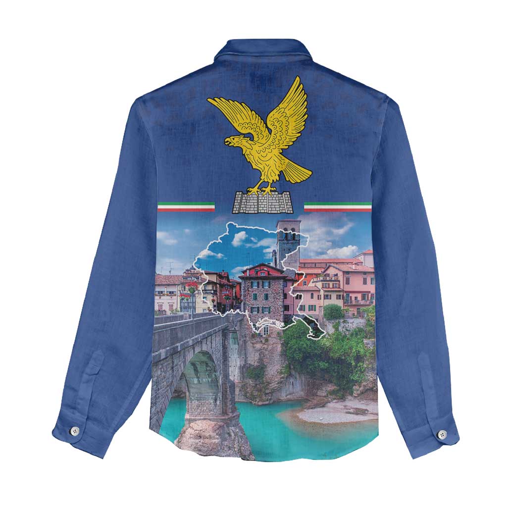 Friuli-Venezia Giulia Italy Women Casual Shirt Cividale del Friuli