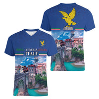 Friuli-Venezia Giulia Italy Women V-Neck T-Shirt Cividale del Friuli