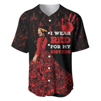 MMIW Native American Red Hand Baseball Jersey I Wear Red For My Sisters