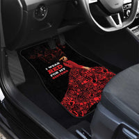 MMIW Native American Red Hand Car Mats I Wear Red For My Sisters