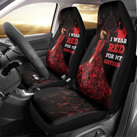 MMIW Native American Red Hand Car Seat Cover I Wear Red For My Sisters