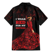 MMIW Native American Red Hand Family Matching Mermaid Dress and Hawaiian Shirt I Wear Red For My Sisters