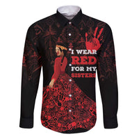 MMIW Native American Red Hand Family Matching Puletasi and Hawaiian Shirt I Wear Red For My Sisters