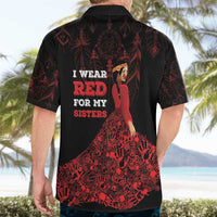 MMIW Native American Red Hand Hawaiian Shirt I Wear Red For My Sisters