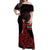 MMIW Native American Red Hand Off Shoulder Maxi Dress I Wear Red For My Sisters