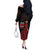 MMIW Native American Red Hand Off The Shoulder Long Sleeve Dress I Wear Red For My Sisters