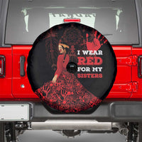 MMIW Native American Red Hand Spare Tire Cover I Wear Red For My Sisters