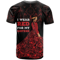 MMIW Native American Red Hand T Shirt I Wear Red For My Sisters
