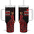MMIW Native American Red Hand Tumbler With Handle I Wear Red For My Sisters