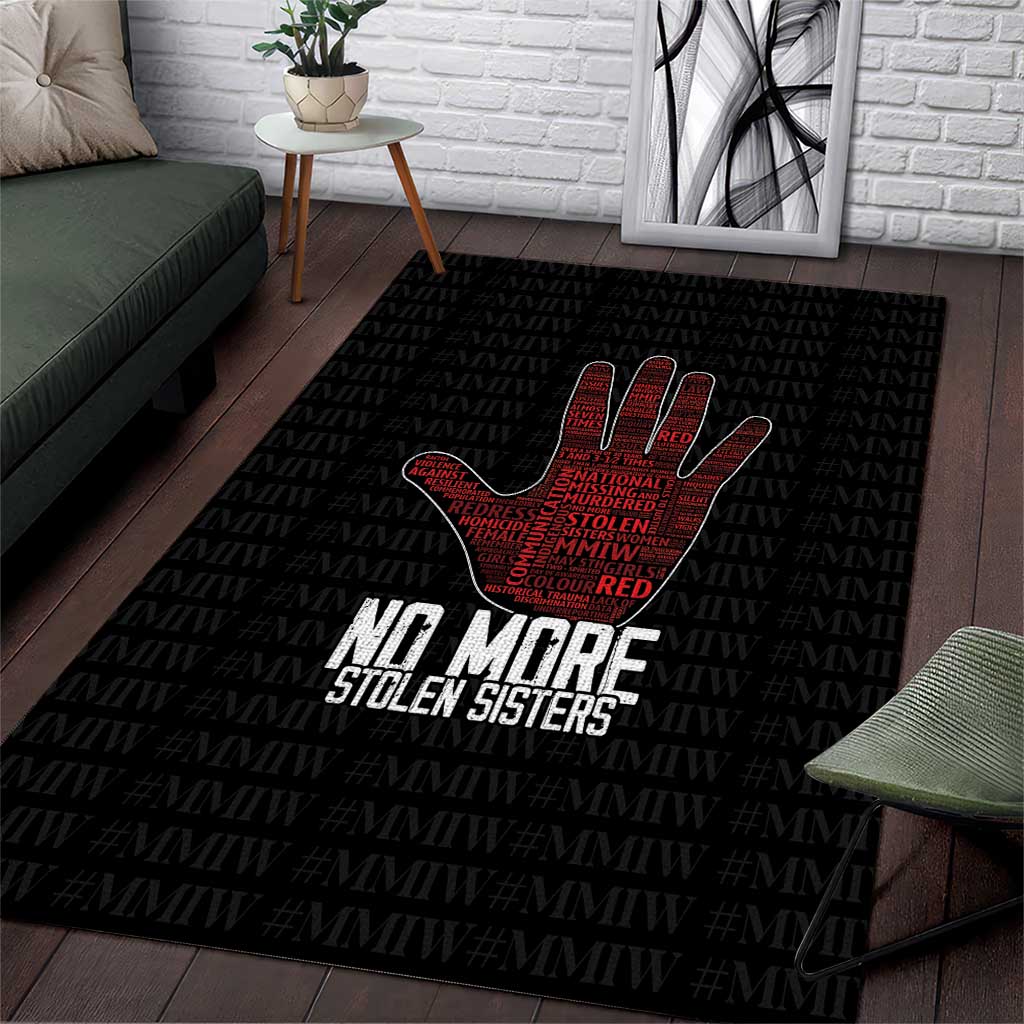 MMIW Awareness Day Area Rug No More Stolen Sisters
